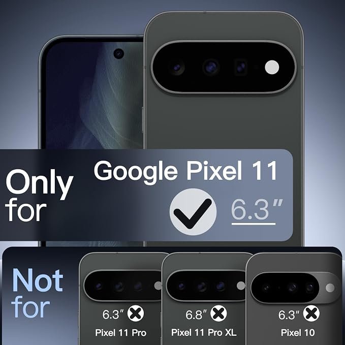 JETech Magnetic Matte Case for Google Pixel 11, Black - Image 5