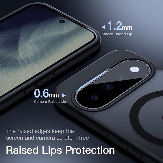 JETech Magnetic Matte Case for Google Pixel 11, Black - Image 2